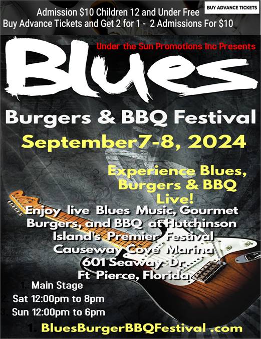 Blues Burgers and BBQ Festival September 7-8, 2024: A Culinary and Musical Extravaganza