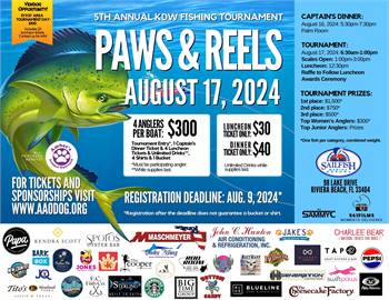 Paws & reels fishing tournament fundraiser
