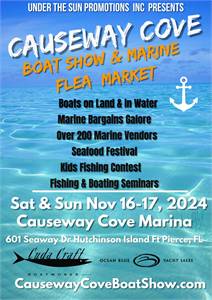 The 5th Annual Causeway Cove Boat Show & Marine Flea Market Returns to Ft. Pierce, Florida